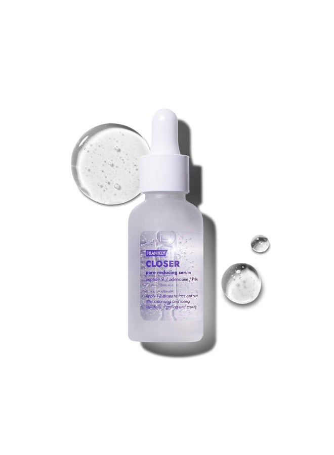 FRANKLY Closer Serum | Pore Minimizer Serum | 9 Peptides, Vegan Collagen, Adenosine, PHA | Korean Pore Minimizer for Glass Skin, Anti-Aging, Hydration, Elasticity | 1.0 fl oz - Image 1